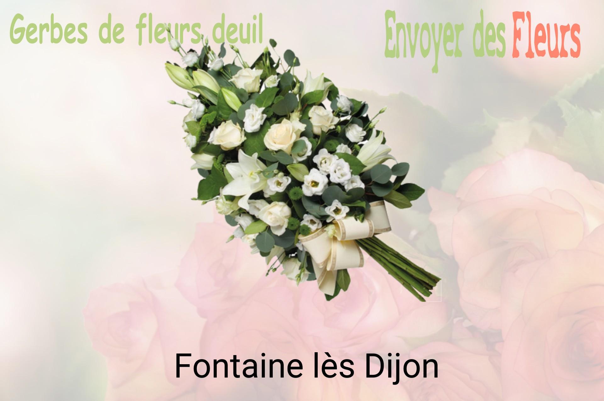 Gerbe de fleurs de deuil livrée à Fontaine-lès-Dijon